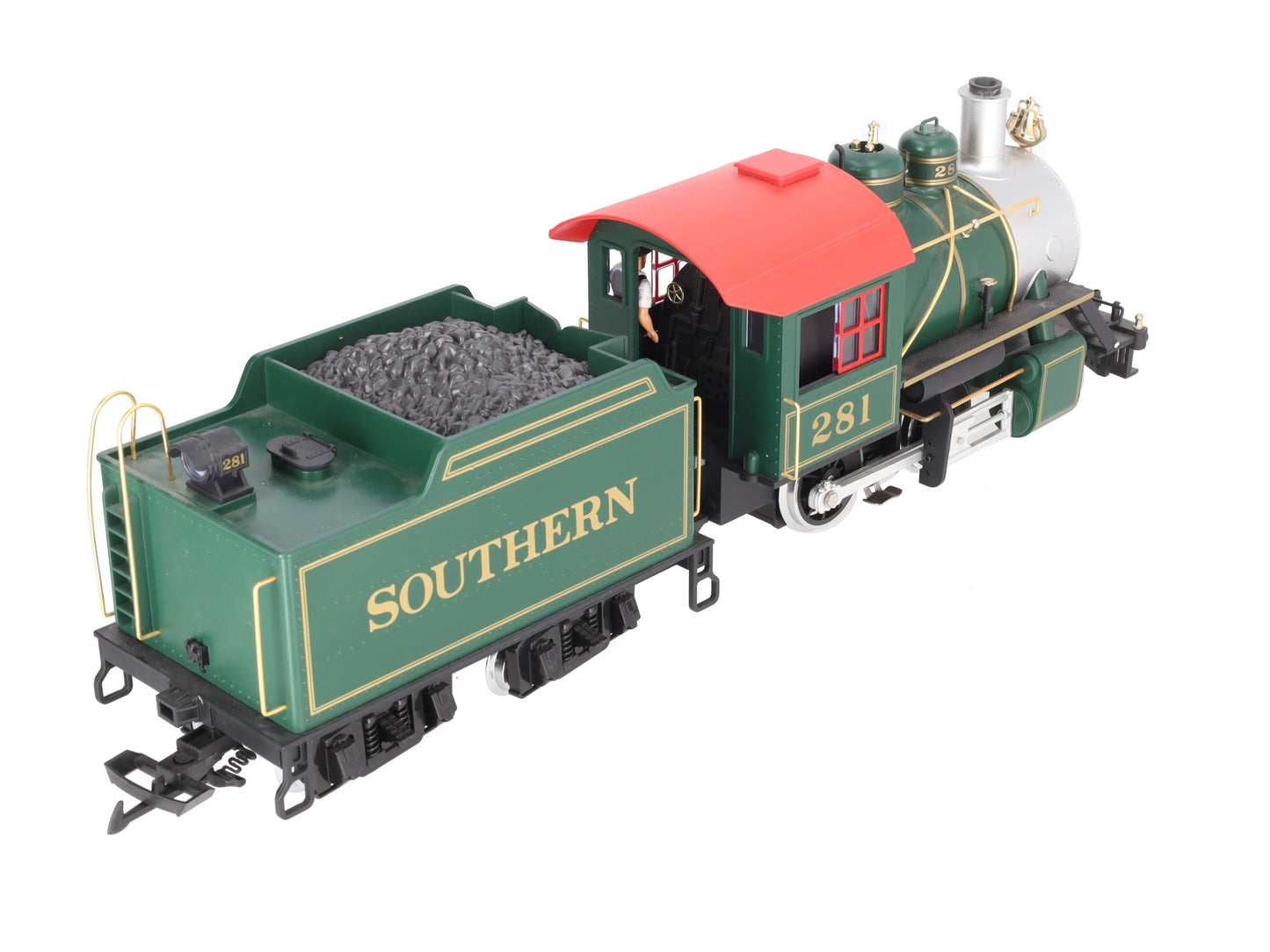 LGB 21232 G Scale Southern 2-4-0 Steam Locomotive & Tender #281 EX/Box