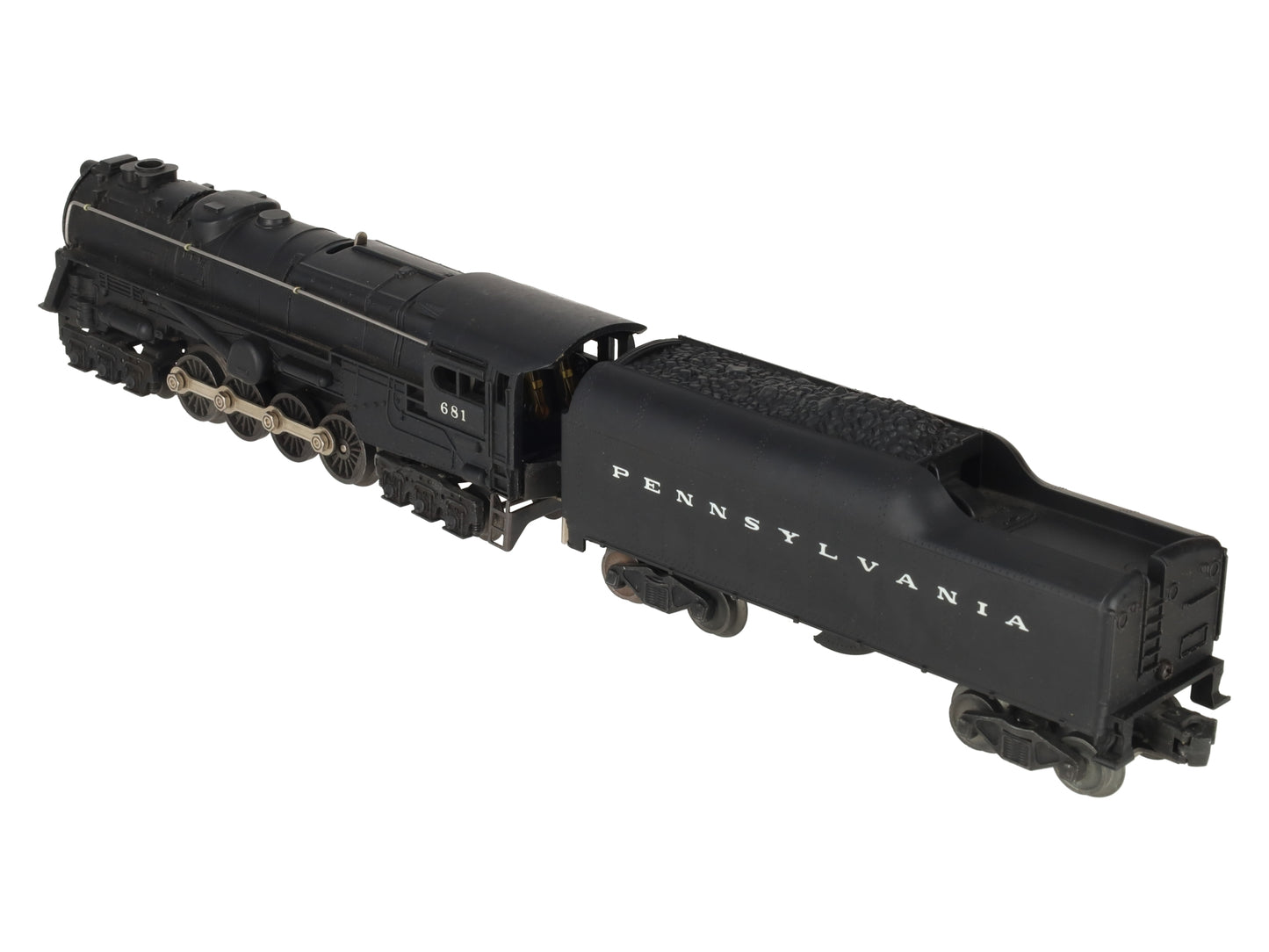 Lionel 681 Vintage O 6-8-6 Die-Cast S2 Steam Turbine Loco w/2046W-50 Tender VG