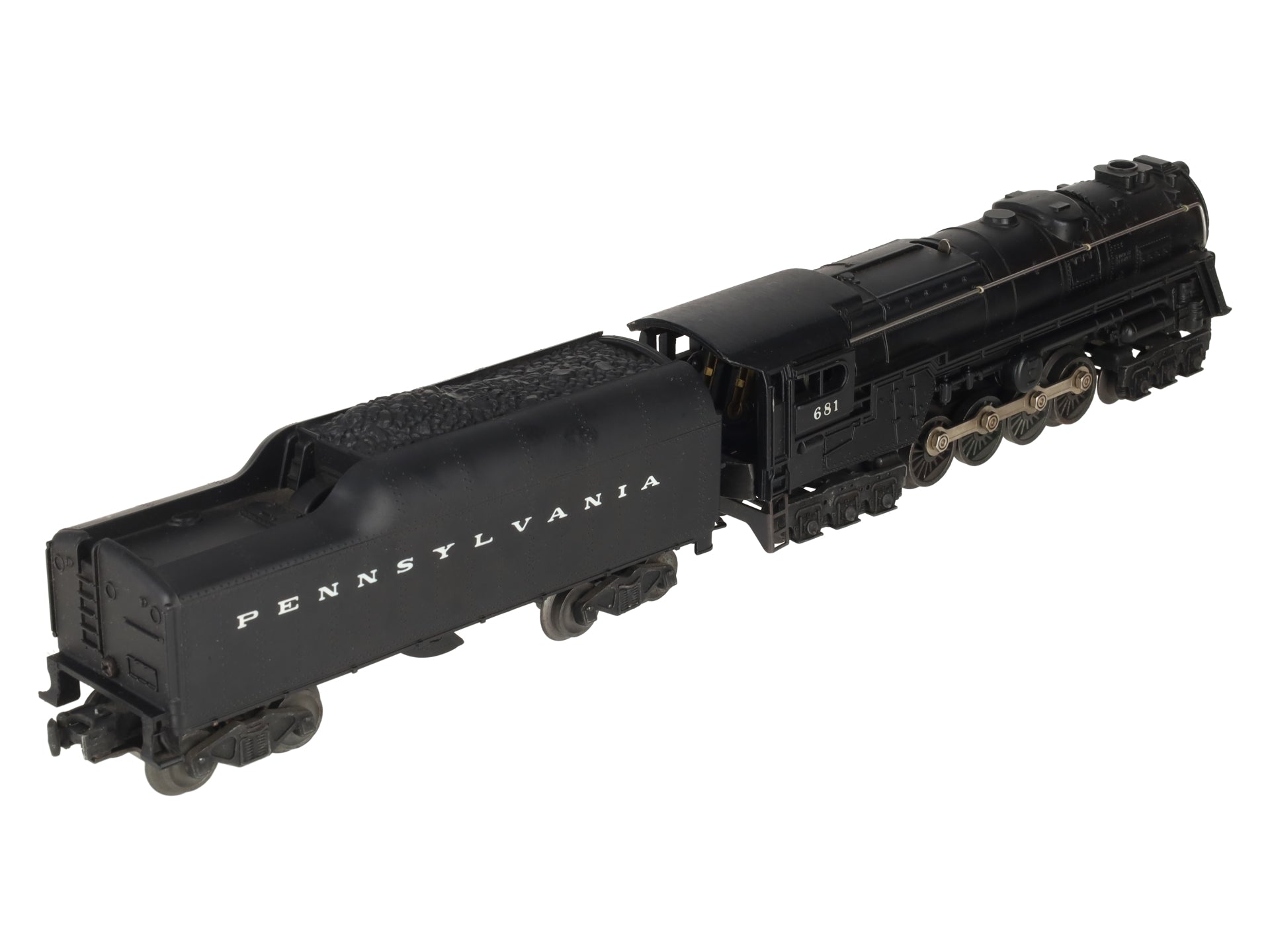 Lionel 681 Vintage O 6-8-6 Die-Cast S2 Steam Turbine Loco w/2046W-50 Tender VG
