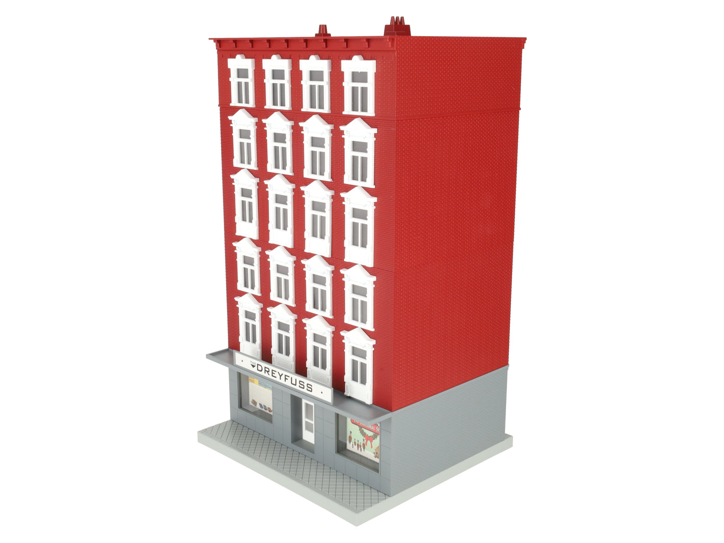 MTH 30-9077 O Assembled Dreyfuss 6-Story Building LN/Box