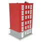 MTH 30-9077 O Assembled Dreyfuss 6-Story Building LN/Box