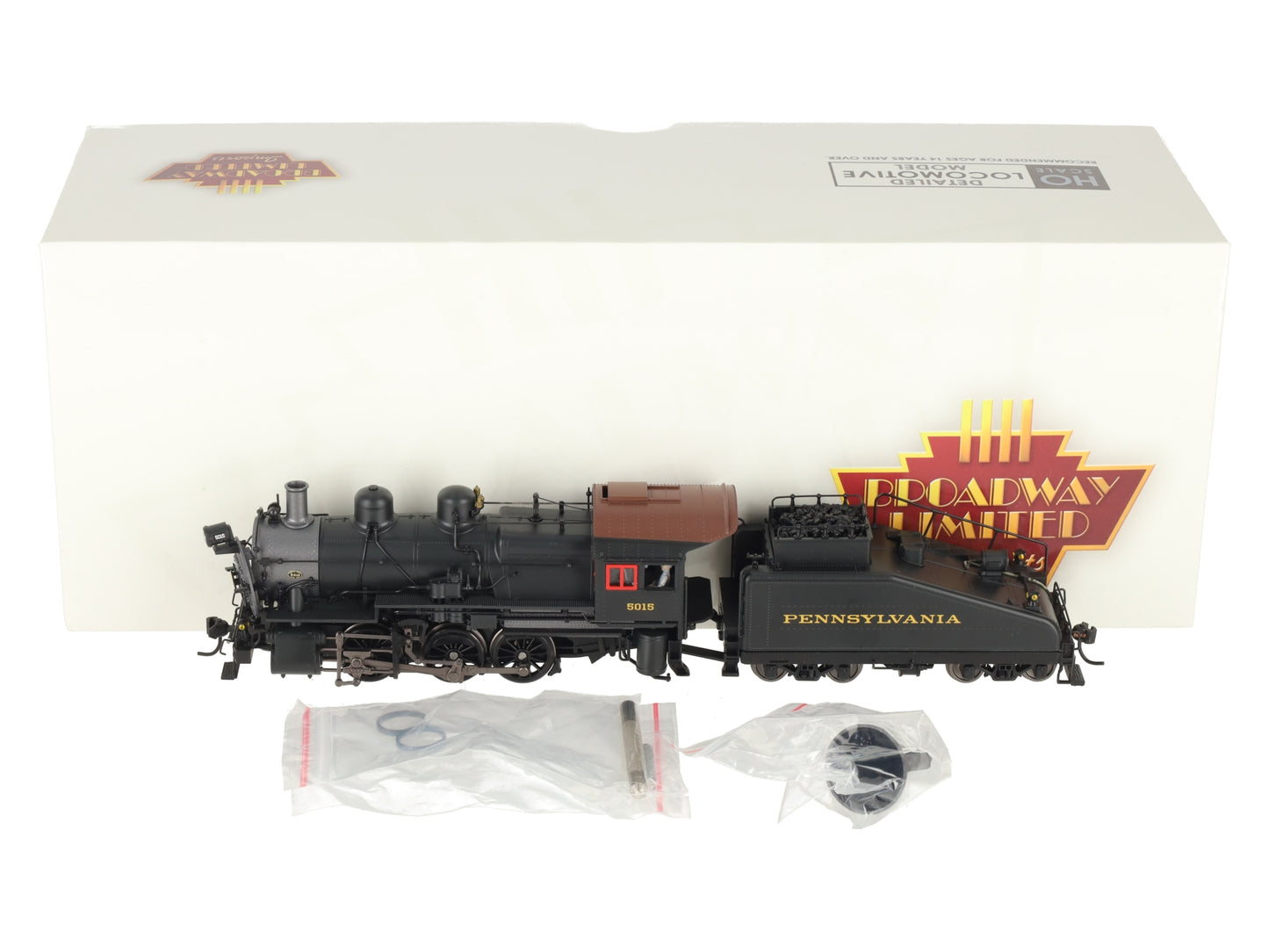 Broadway Limited 9173 HO PRR B6sb 0-6-0 Steam Loco w/ Tender, Sound/DC/DCC #5015 EX/Box