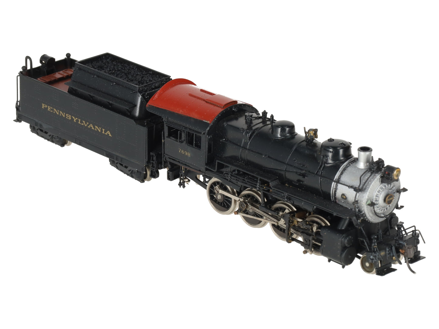 Olympia EH-110 HO Scale BRASS Pennsylvania RR H10S 2-8-0 Steam Loco & Tender VG/Box