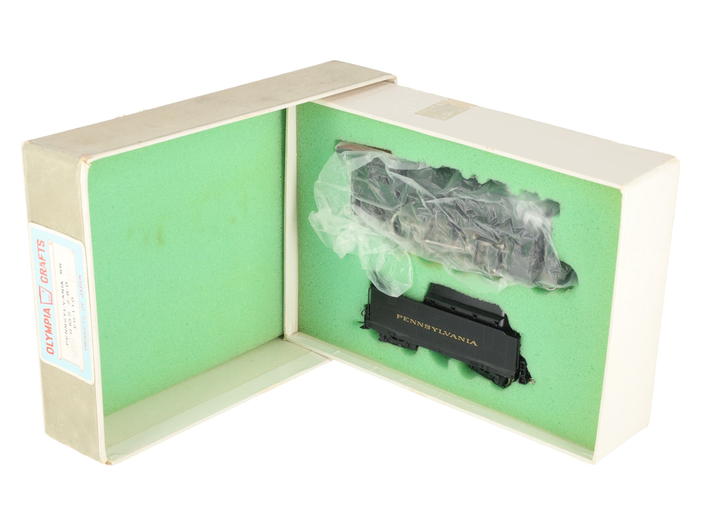 Olympia EH-110 HO Scale BRASS Pennsylvania RR H10S 2-8-0 Steam Loco & Tender VG/Box