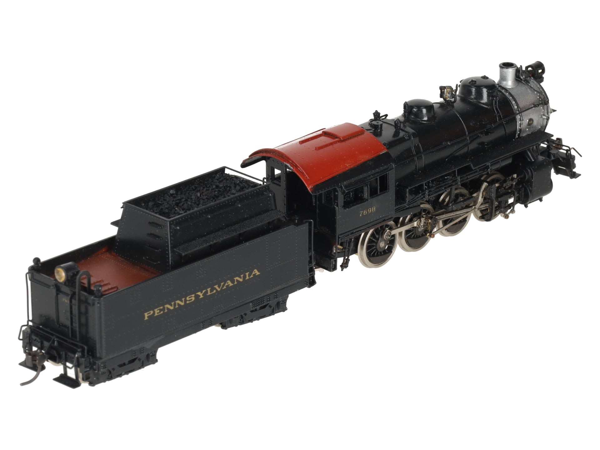 Olympia EH-110 HO Scale BRASS Pennsylvania RR H10S 2-8-0 Steam Loco & Tender VG/Box