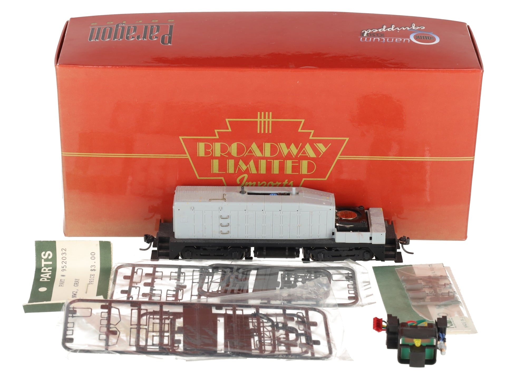 Broadway Limited 651 HO Undecorated SW7 Phase 1 EMD Diesel Switcher VG/Box
