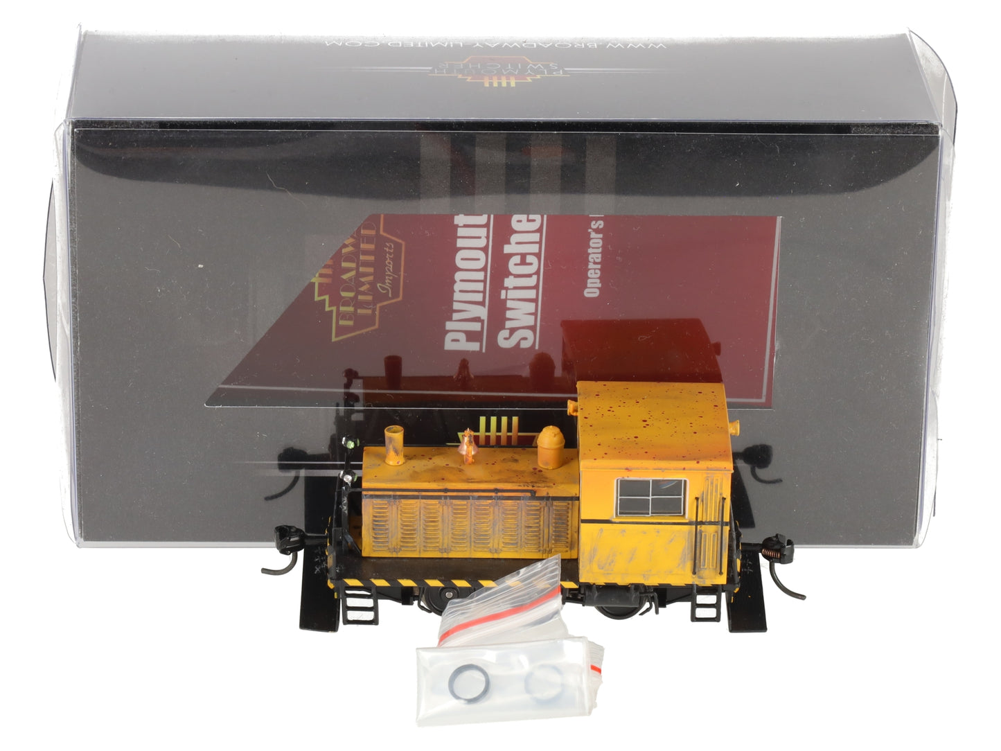 Broadway Limited 6552 HO Scale Unlettered Weathered Plymouth Switcher w/ DCC LN/Box