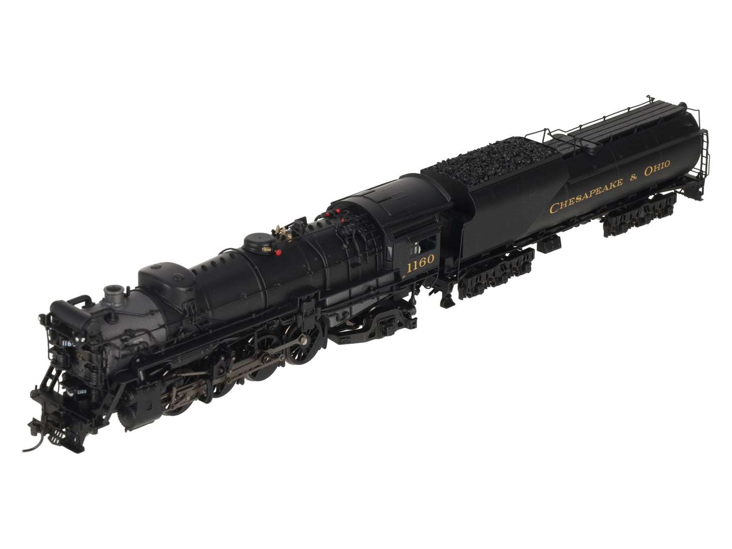 Broadway Limited 7590 HO C&O K-2 Mikado Steam Locomotive w/16-VC Tender #1160 LN/Box