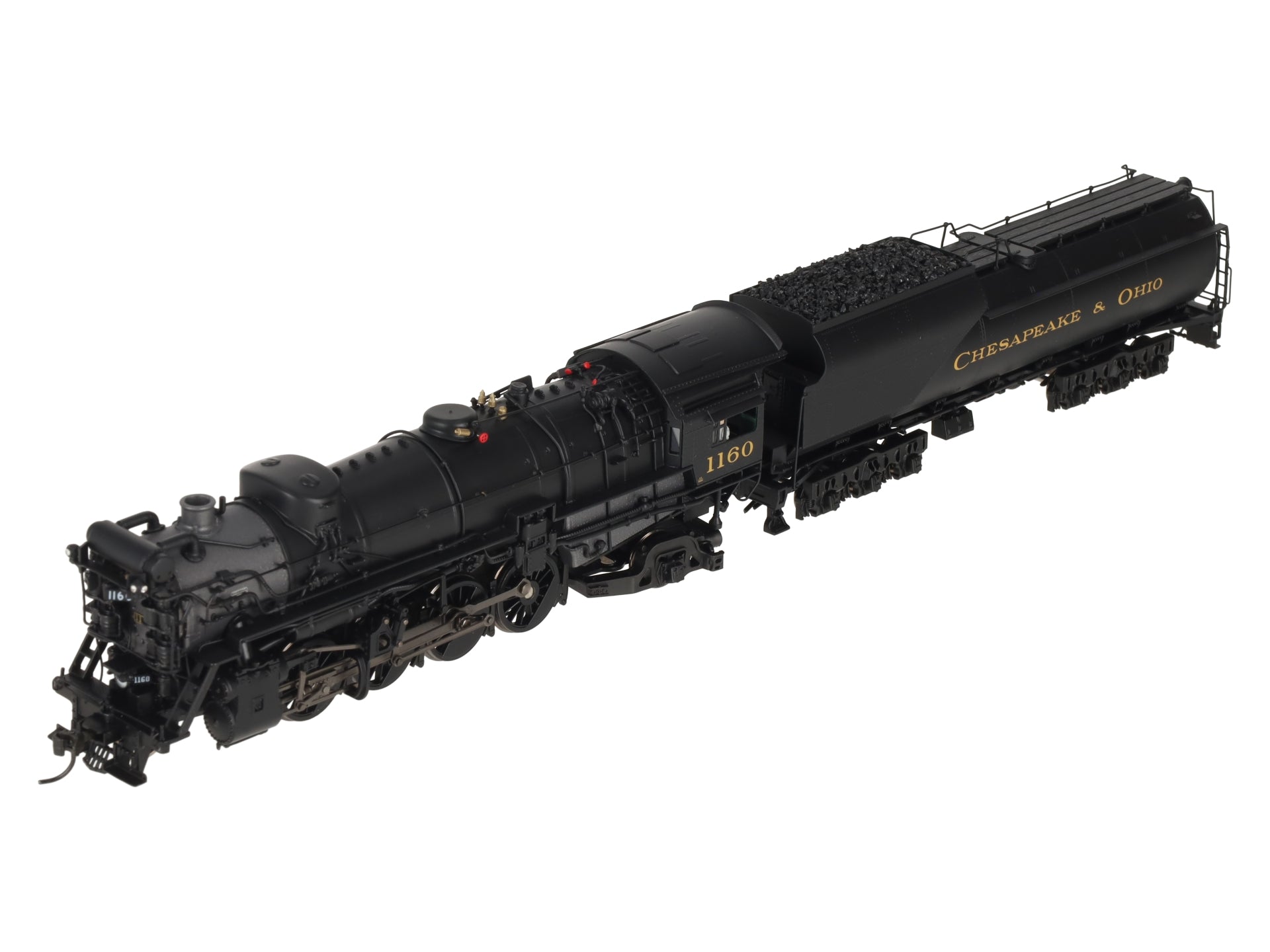Broadway Limited 7590 HO C&O K-2 Mikado Steam Locomotive w/16-VC Tender #1160 LN/Box