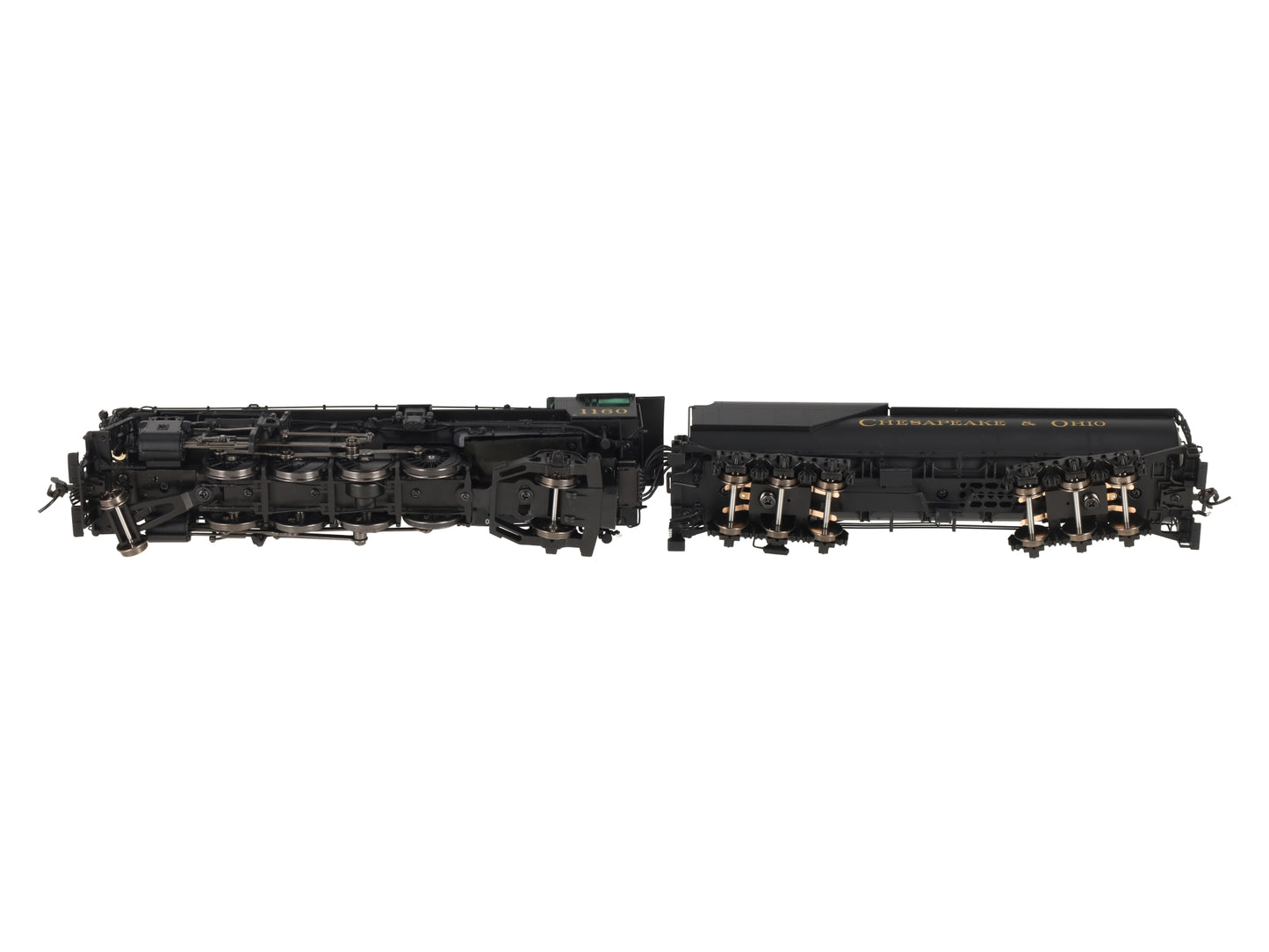 Broadway Limited 7590 HO C&O K-2 Mikado Steam Locomotive w/16-VC Tender #1160 LN/Box