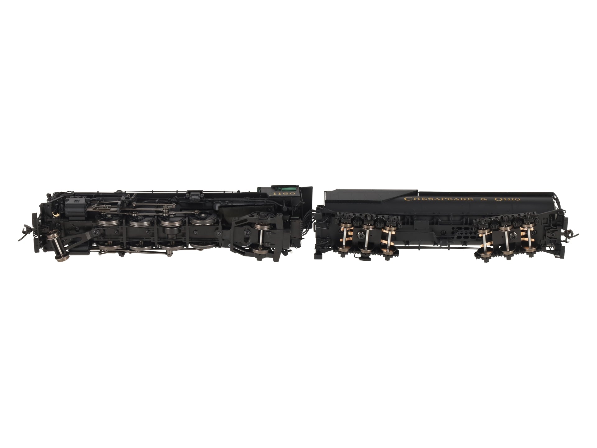 Broadway Limited 7590 HO C&O K-2 Mikado Steam Locomotive w/16-VC Tender #1160 LN/Box