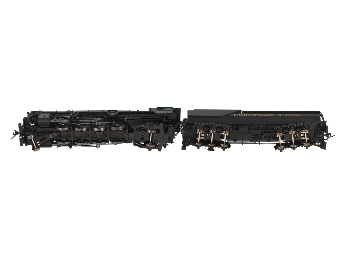Broadway Limited 7590 HO C&O K-2 Mikado Steam Locomotive w/16-VC Tender #1160