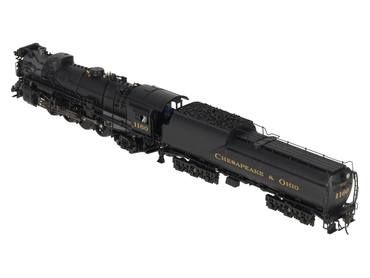 Broadway Limited 7590 HO C&O K-2 Mikado Steam Locomotive w/16-VC Tender #1160
