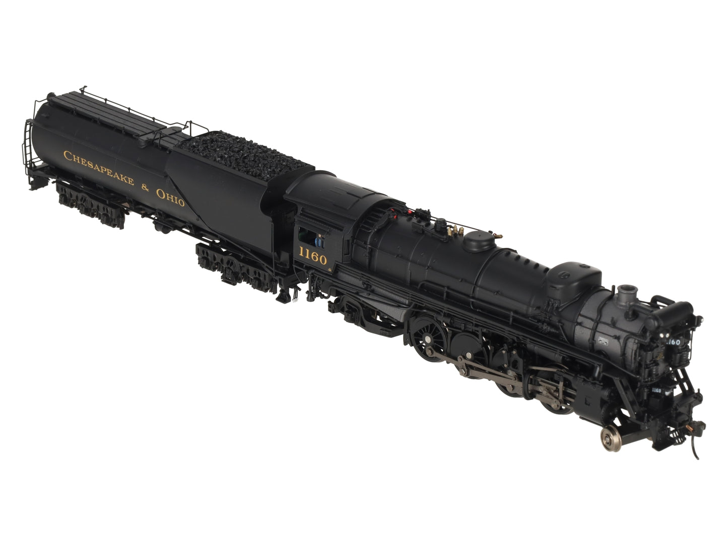 Broadway Limited 7590 HO C&O K-2 Mikado Steam Locomotive w/16-VC Tender #1160 LN/Box