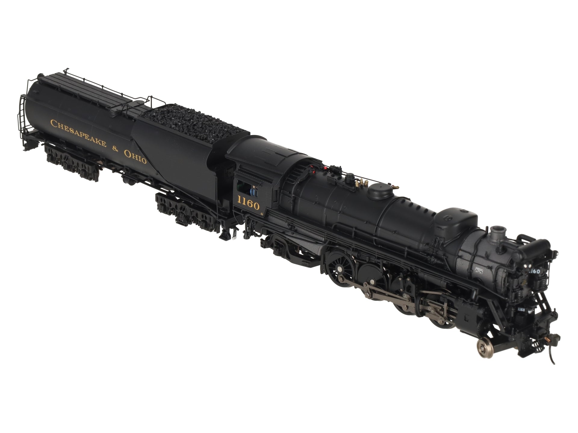 Broadway Limited 7590 HO C&O K-2 Mikado Steam Locomotive w/16-VC Tender #1160 LN/Box