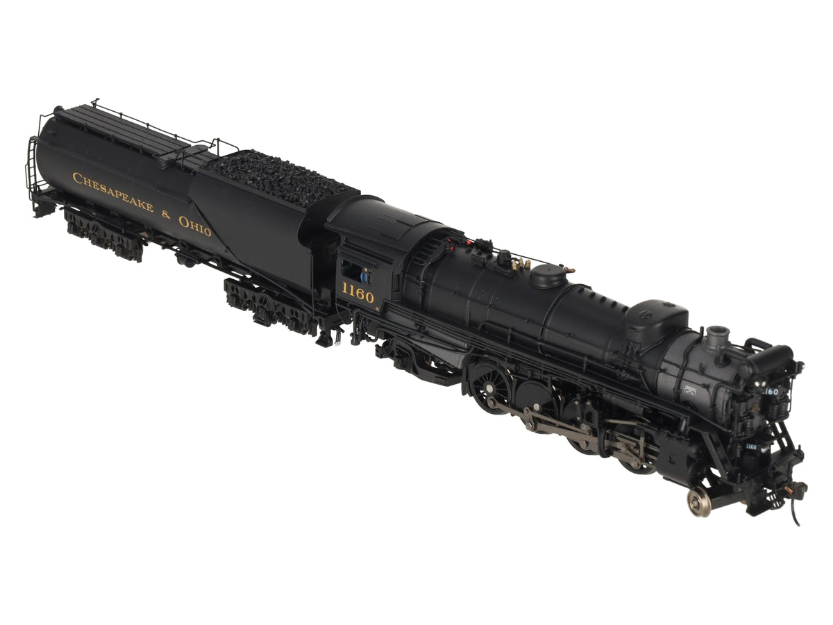 Broadway Limited 7590 HO C&O K-2 Mikado Steam Locomotive w/16-VC Tender #1160