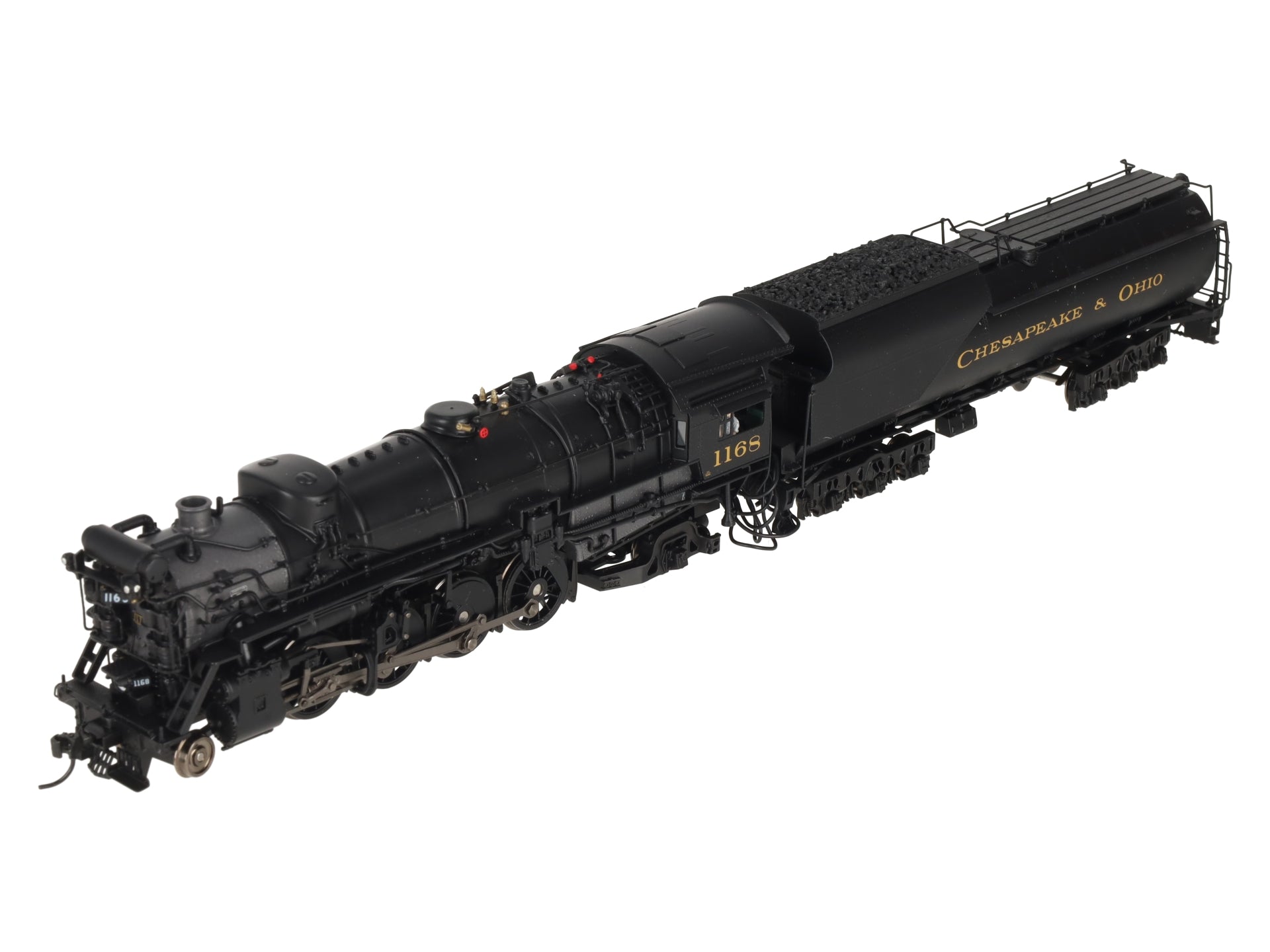 Broadway Limited 7591 HO C&O K-2 Mikado Steam Locomotive w/16-VC Tender #1168 LN/Box