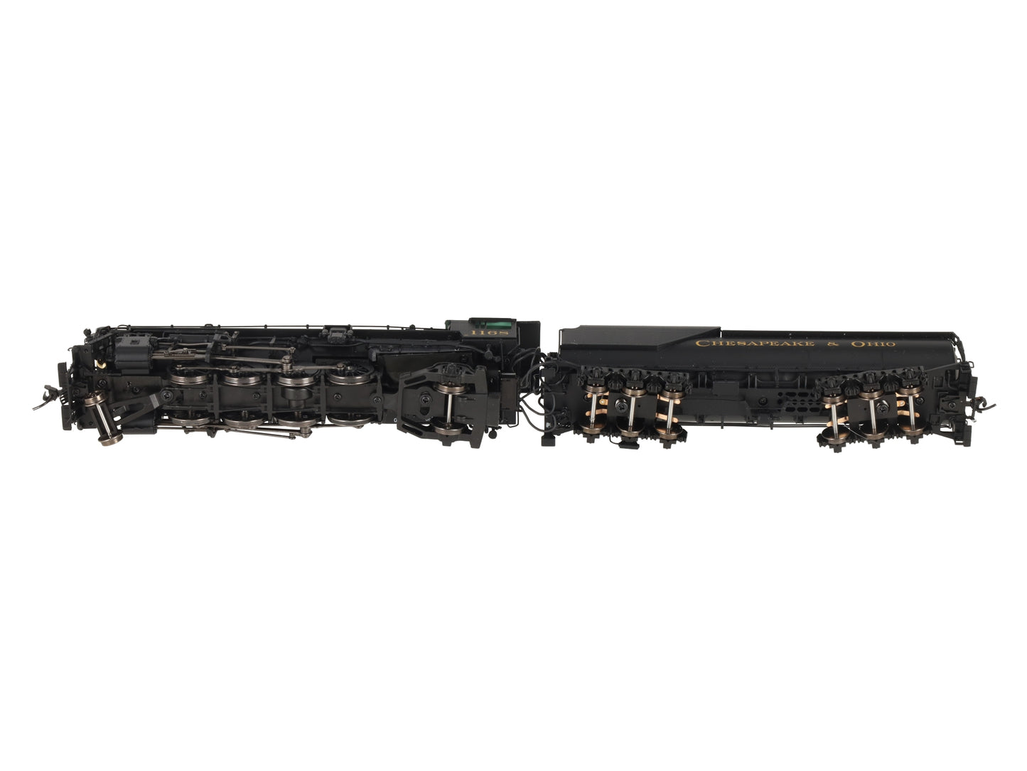 Broadway Limited 7591 HO C&O K-2 Mikado Steam Locomotive w/16-VC Tender #1168 LN/Box