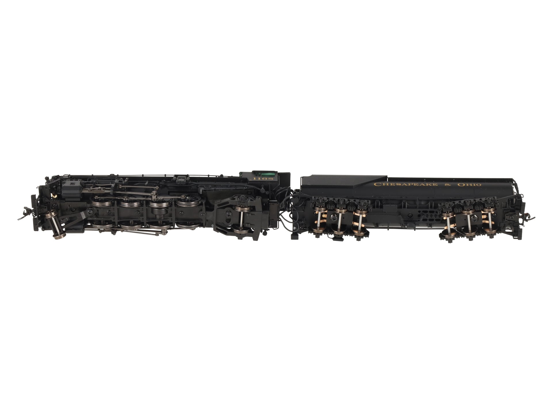 Broadway Limited 7591 HO C&O K-2 Mikado Steam Locomotive w/16-VC Tender #1168 LN/Box