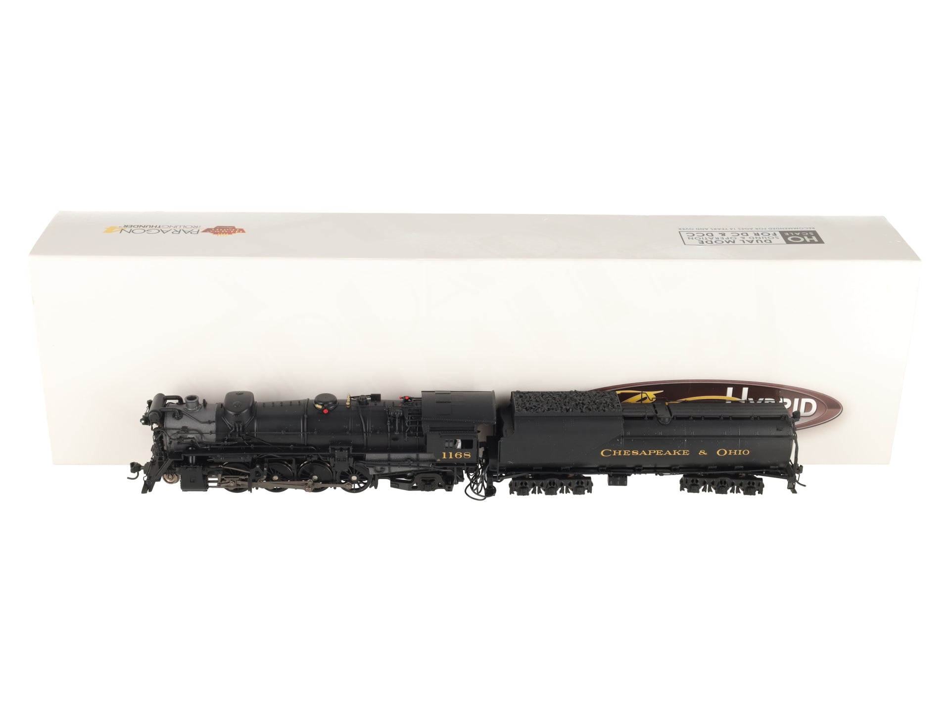 Broadway Limited 7591 HO C&O K-2 Mikado Steam Locomotive w/16-VC Tender #1168 LN/Box