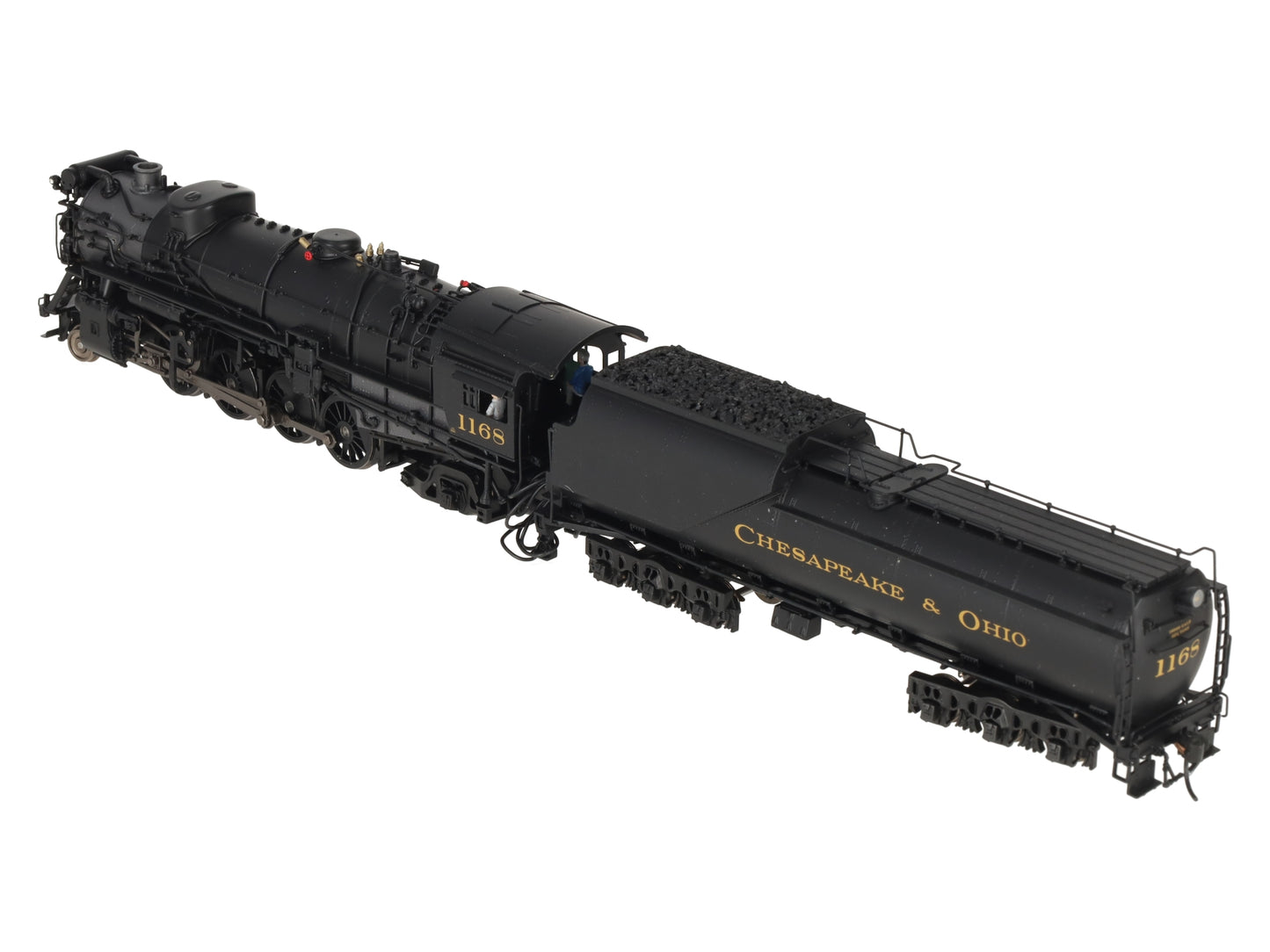 Broadway Limited 7591 HO C&O K-2 Mikado Steam Locomotive w/16-VC Tender #1168 LN/Box