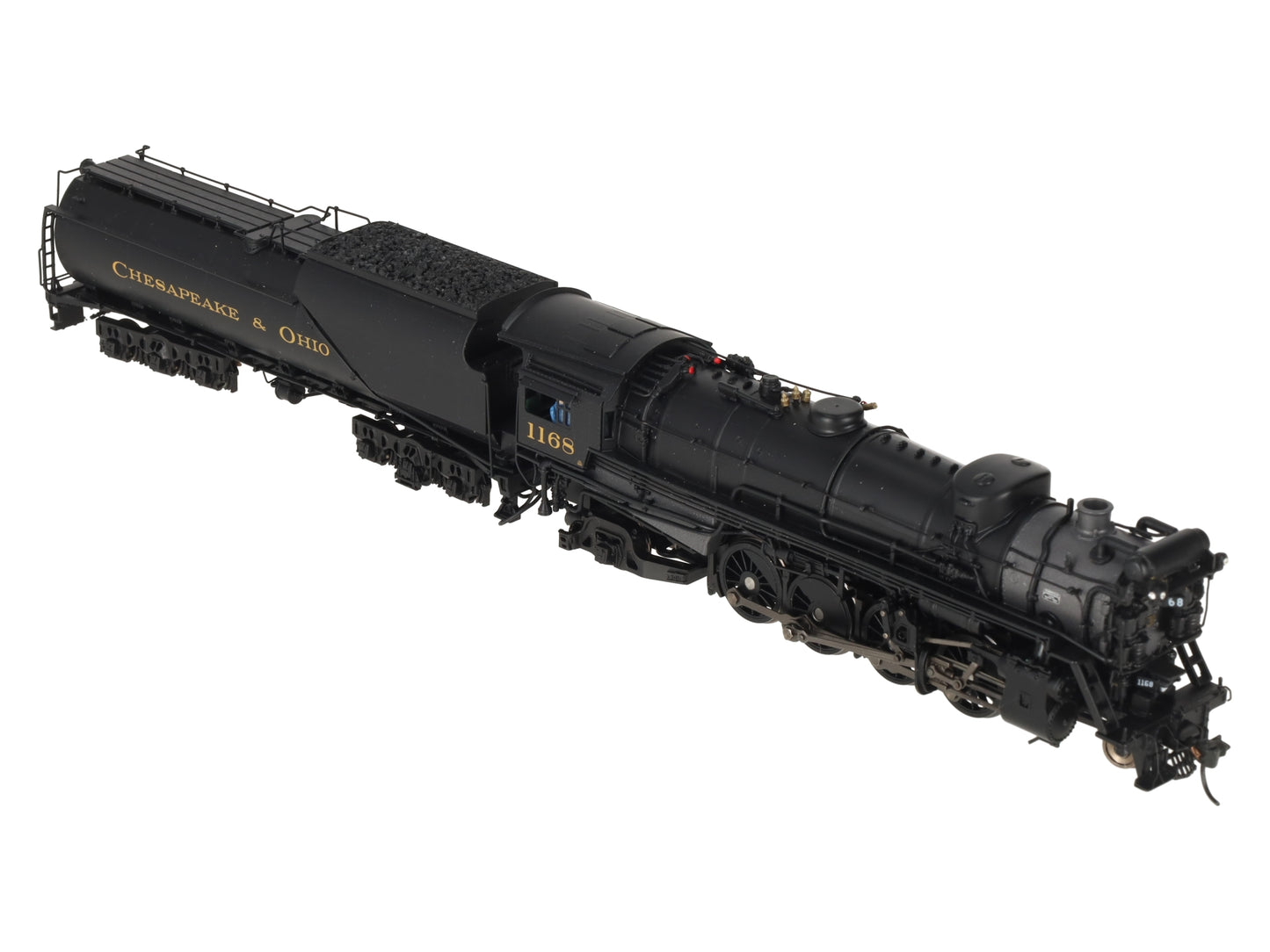 Broadway Limited 7591 HO C&O K-2 Mikado Steam Locomotive w/16-VC Tender #1168 LN/Box