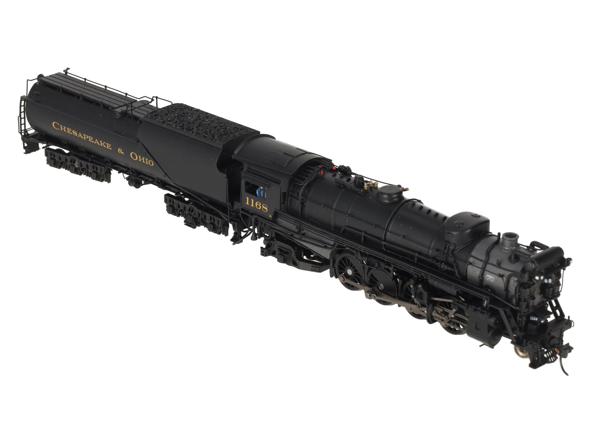 Broadway Limited 7591 HO C&O K-2 Mikado Steam Locomotive w/16-VC Tender #1168 LN/Box