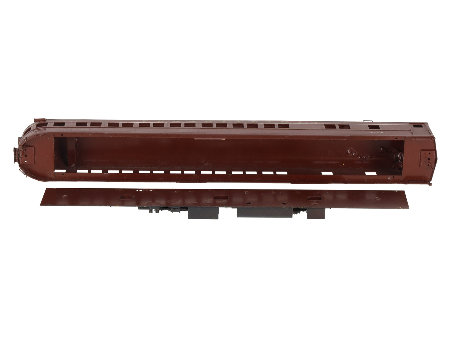 NJ International 717G BRASS HO Scale Poc70R Passenger Observation Lounge #1121 EX/Box