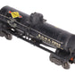 Lionel 2855 Vintage O Gauge Postwar Sunoco Black Semi-Scale Tank Car VG