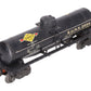 Lionel 2855 Vintage O Gauge Postwar Sunoco Black Semi-Scale Tank Car VG