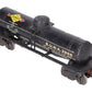 Lionel 2855 Vintage O Gauge Postwar Sunoco Black Semi-Scale Tank Car VG