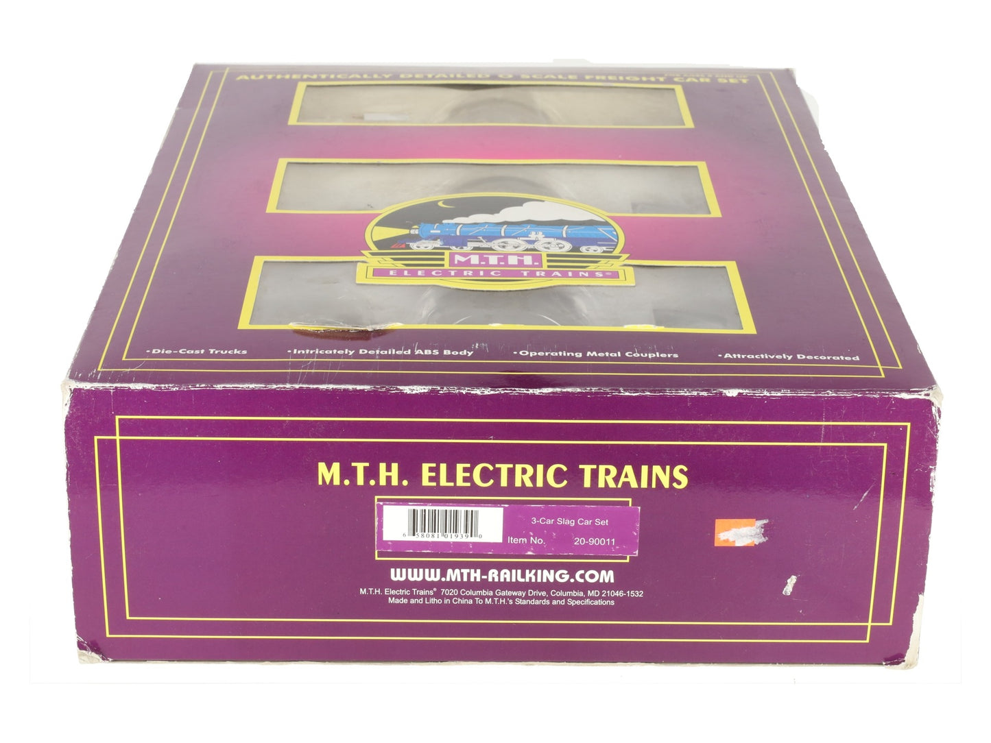 MTH 20-90011 O Gauge Undecorated Premier Slag Car Set EX/Box