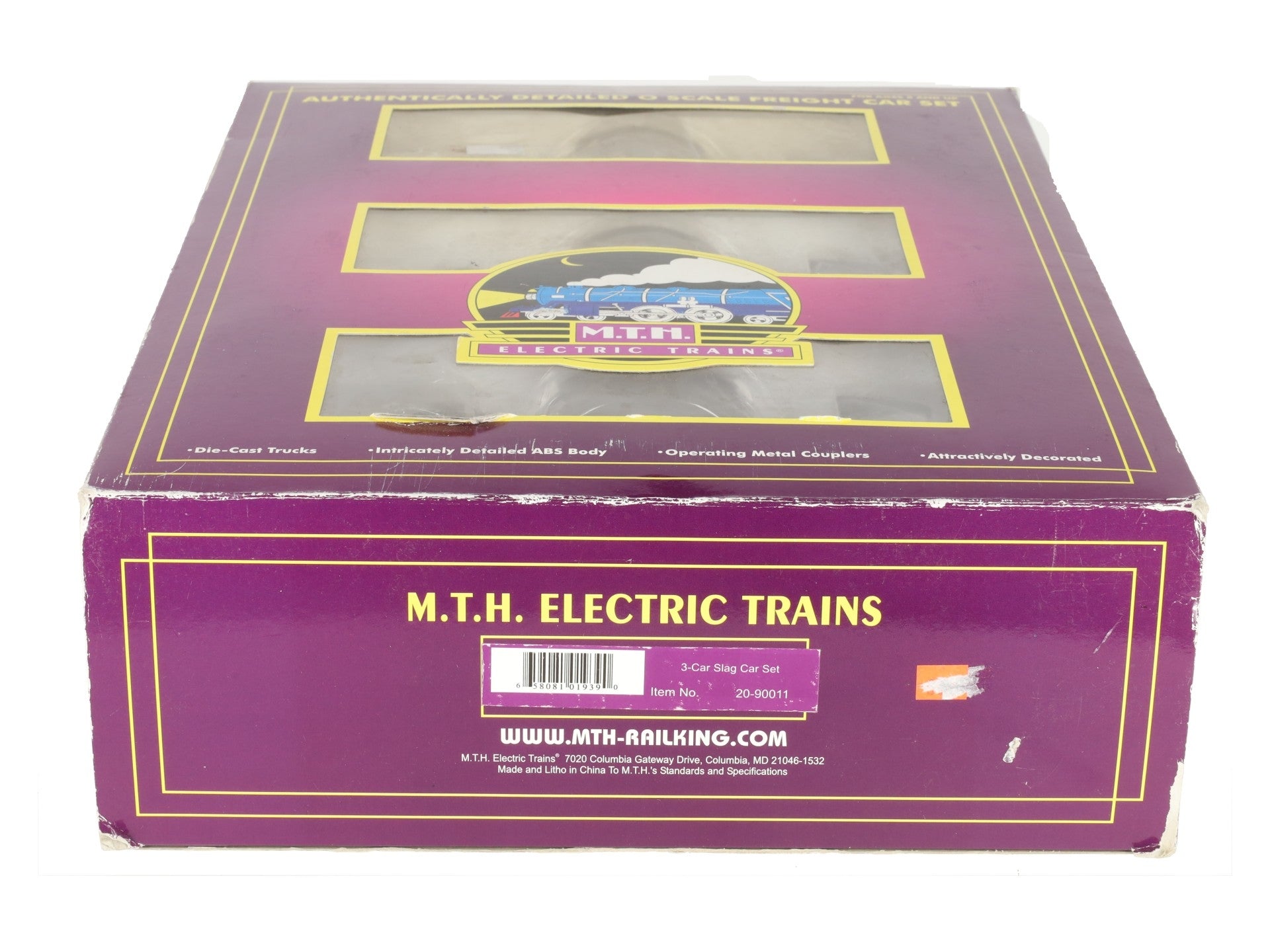 MTH 20-90011 O Gauge Undecorated Premier Slag Car Set EX/Box
