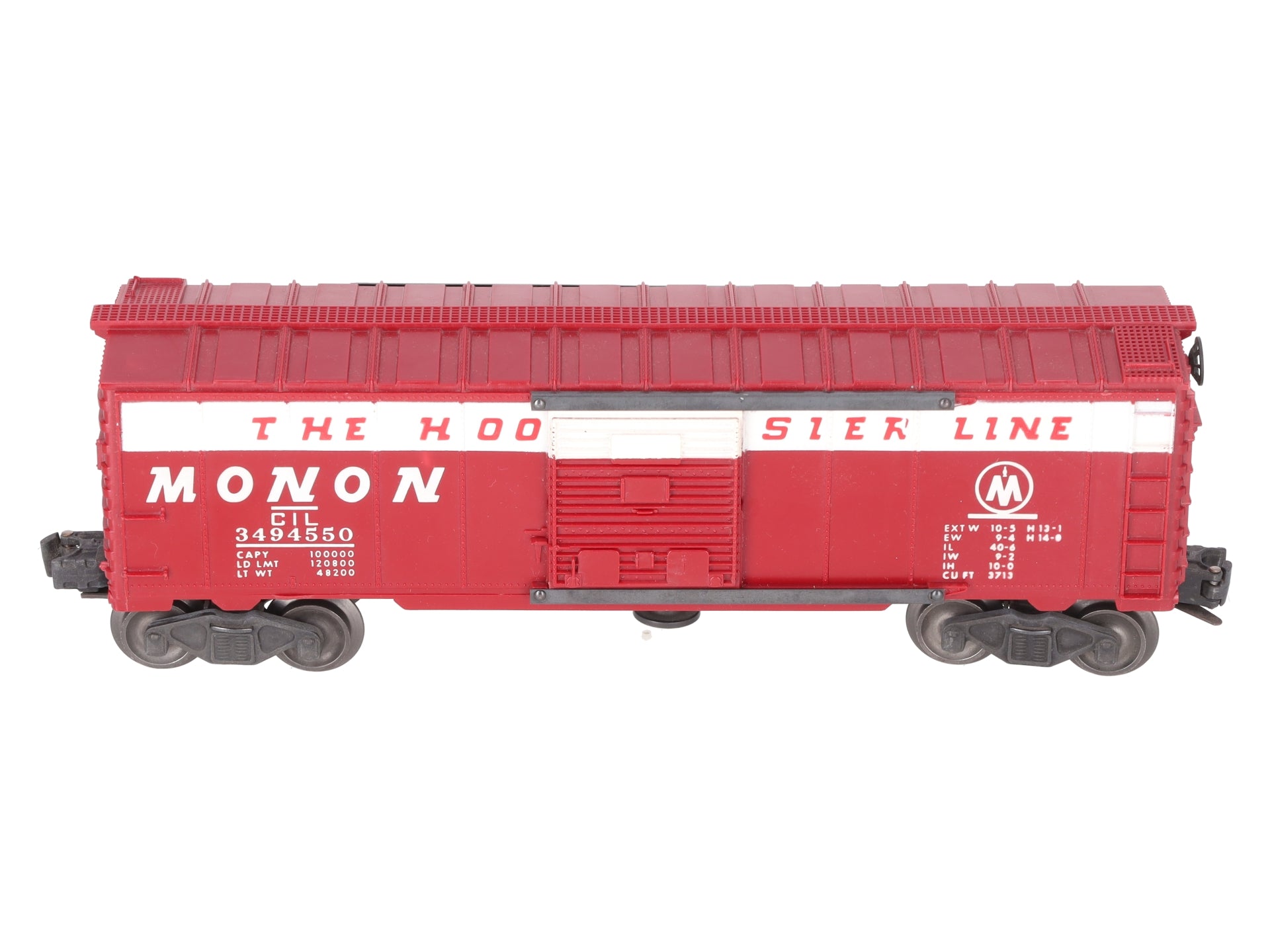 Lionel 3494-550 Vintage O Monon Operating Boxcar - RARE! EX