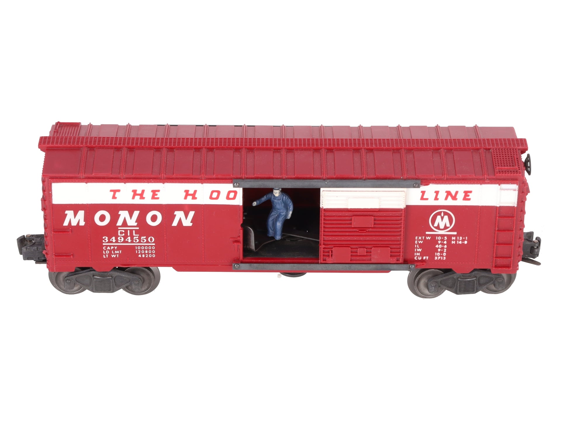 Lionel 3494-550 Vintage O Monon Operating Boxcar - RARE! EX