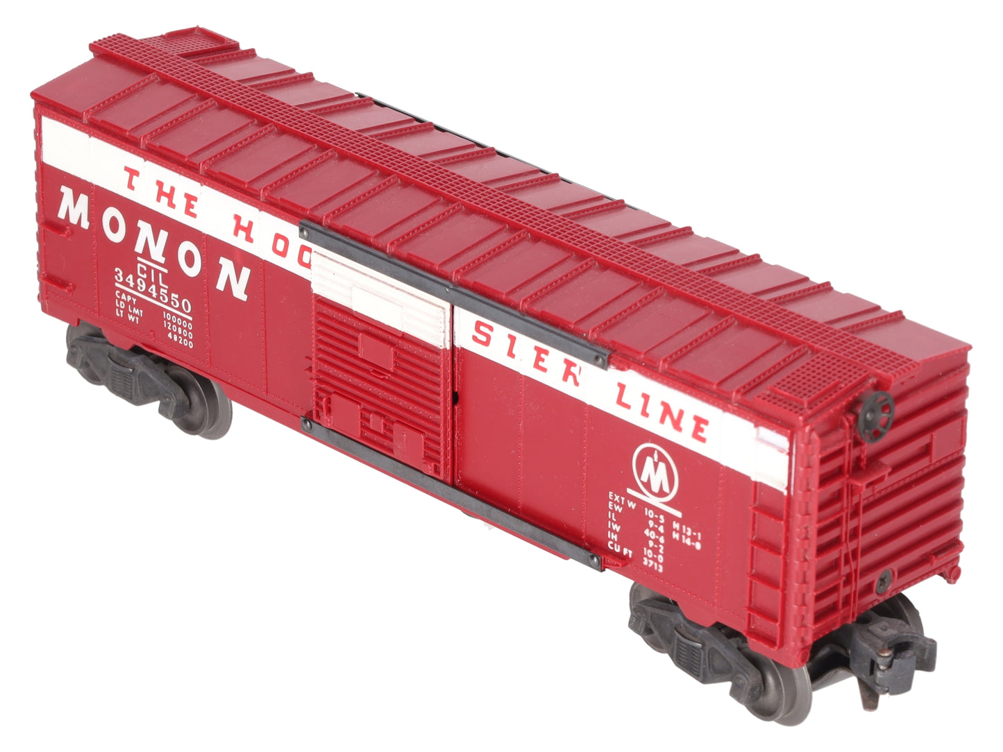 Lionel 3494-550 Vintage O Monon Operating Boxcar - RARE! EX