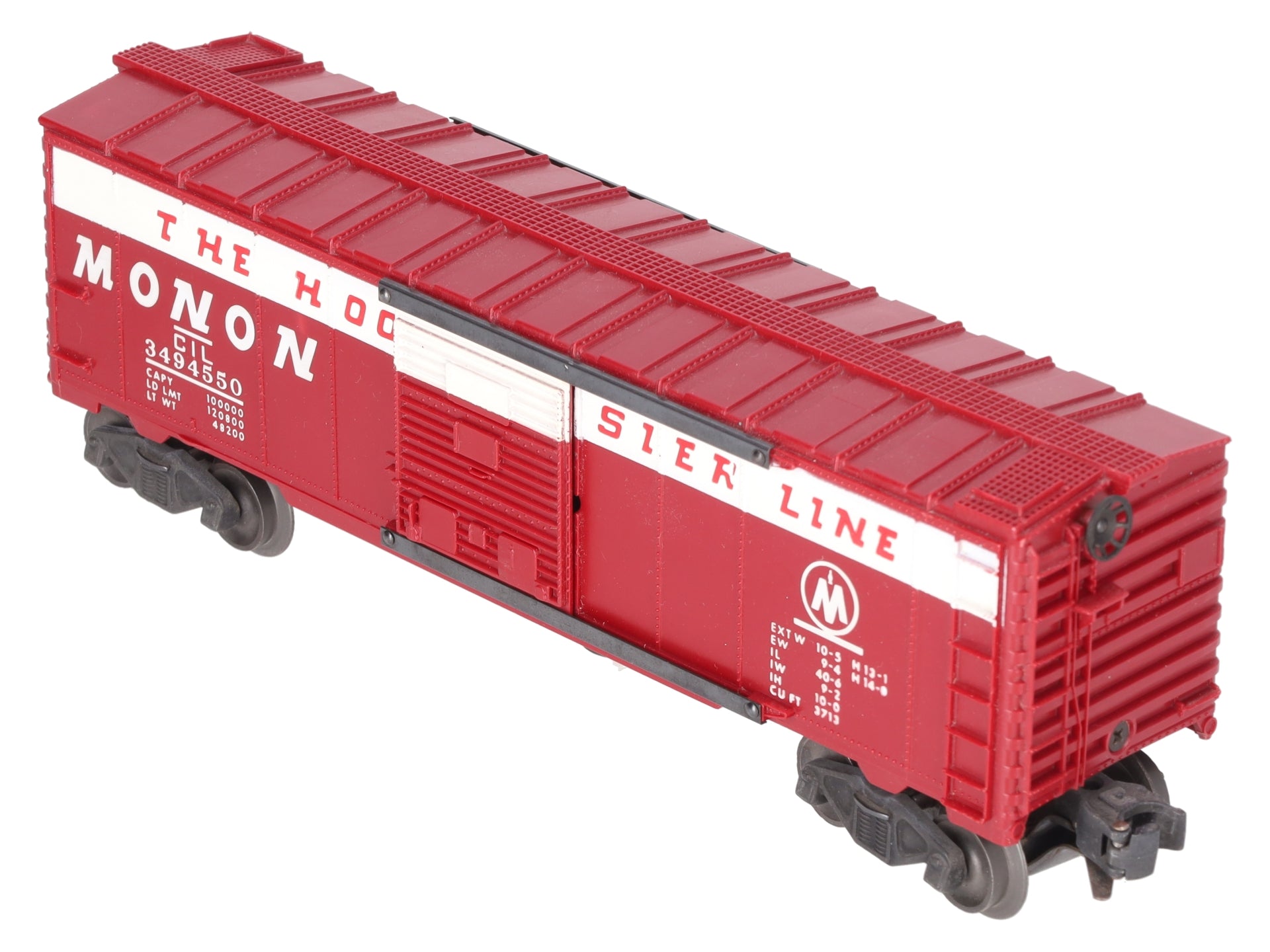 Lionel 3494-550 Vintage O Monon Operating Boxcar - RARE! EX