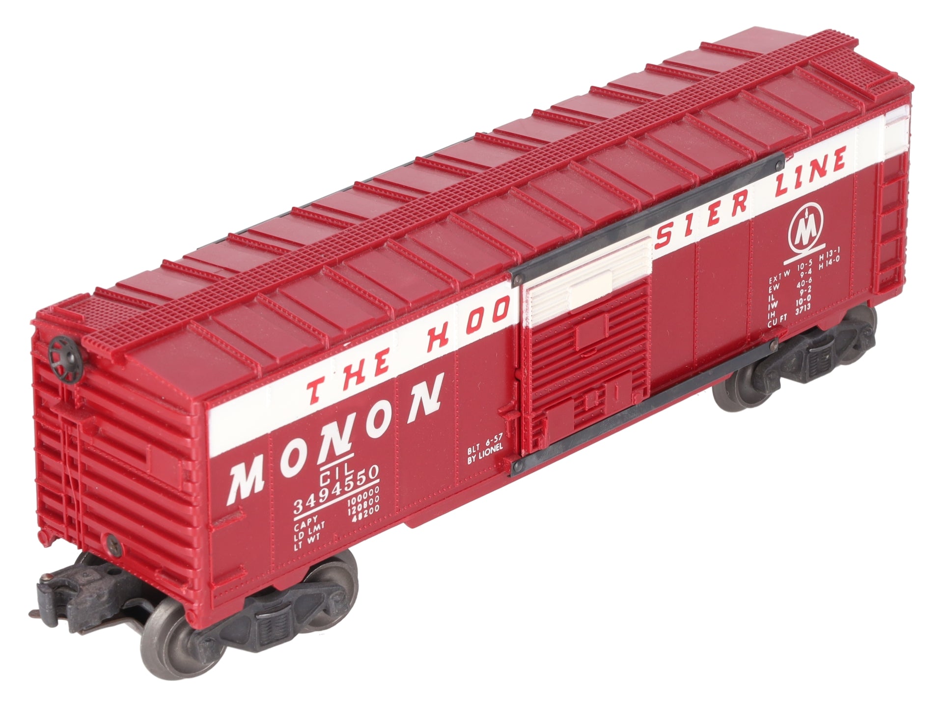 Lionel 3494-550 Vintage O Monon Operating Boxcar - RARE! EX
