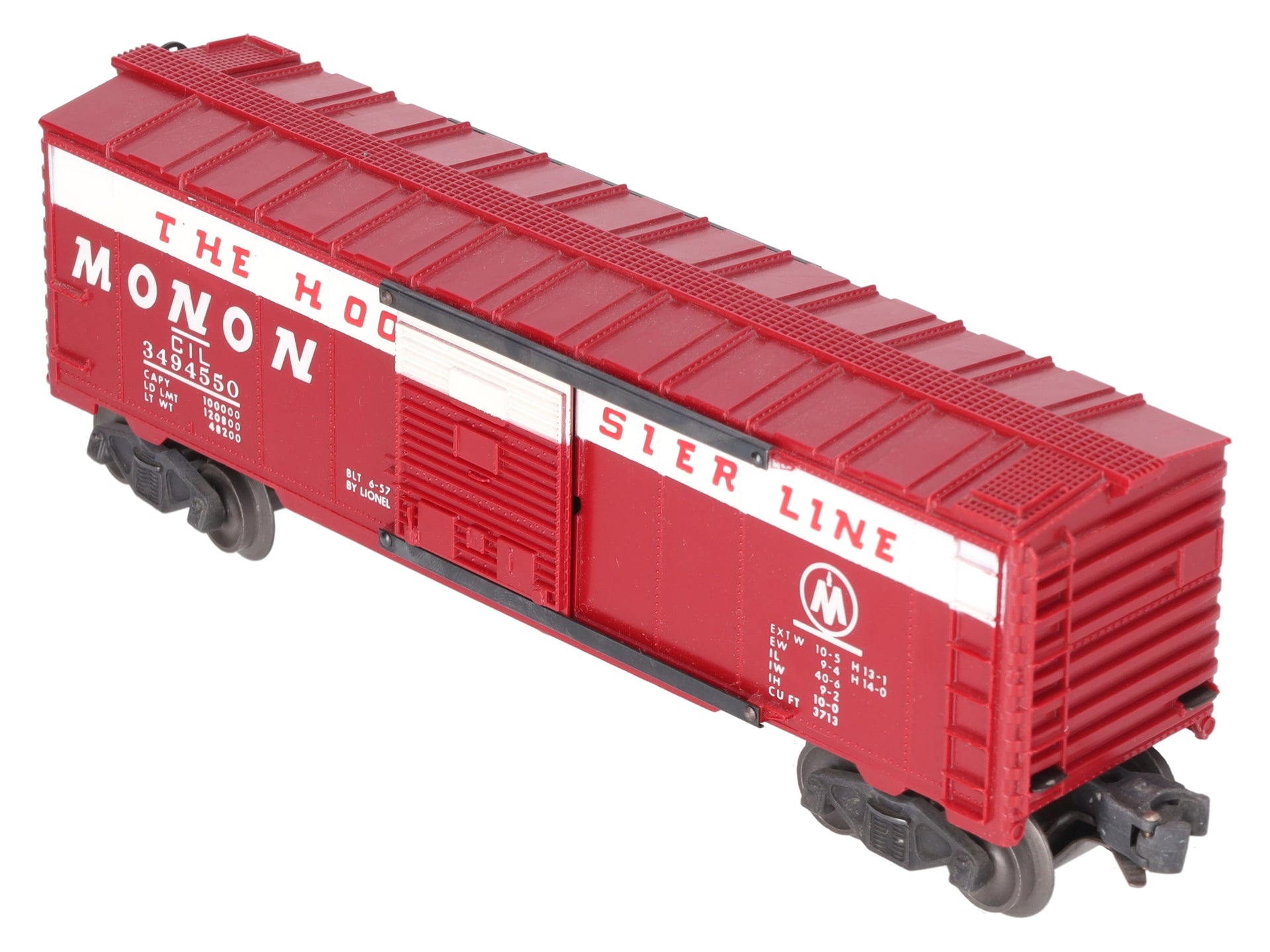 Lionel 3494-550 Vintage O Monon Operating Boxcar - RARE! EX