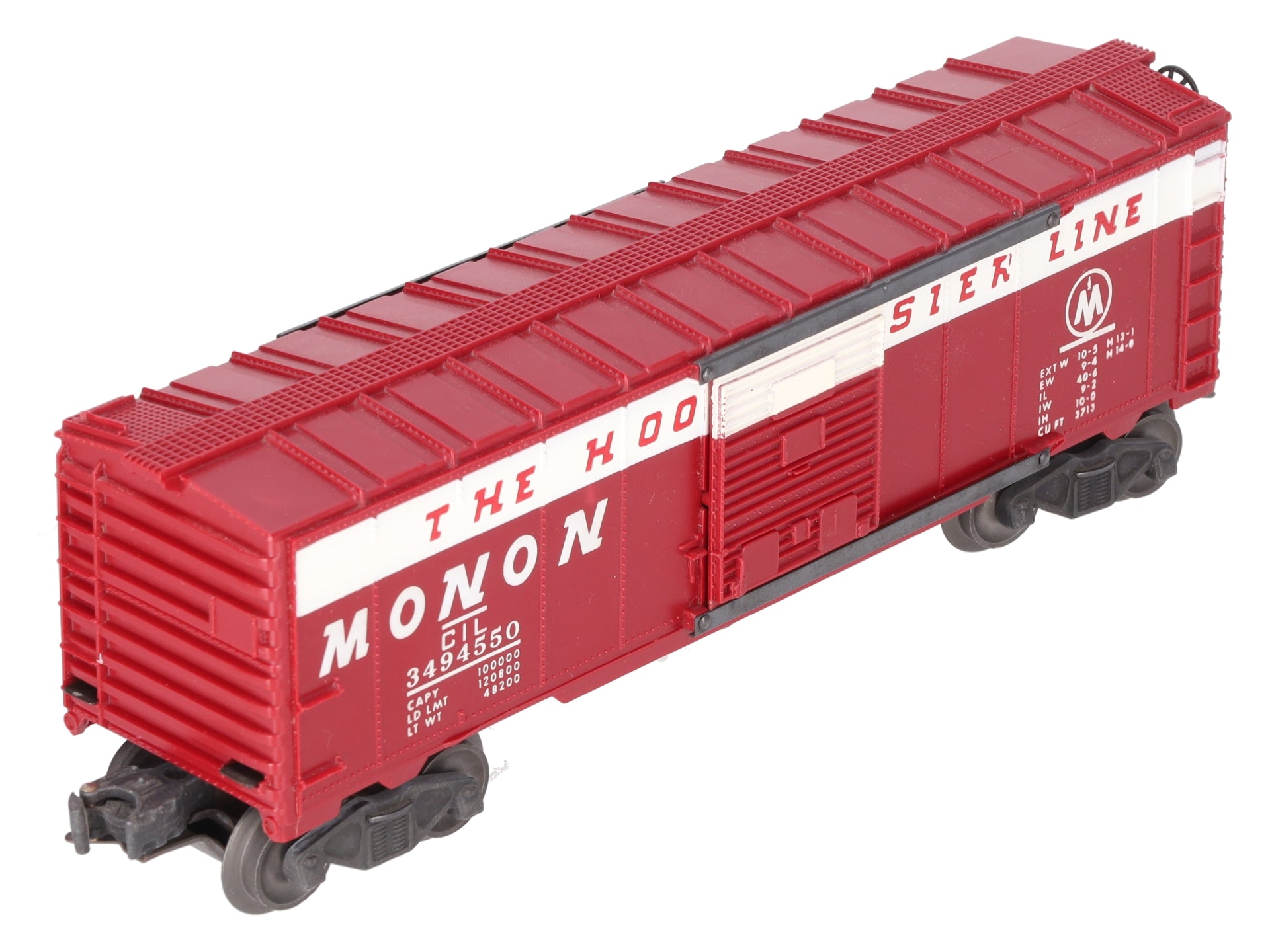 Lionel 3494-550 Vintage O Monon Operating Boxcar - RARE! EX