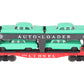 Lionel 6414 Vintage O Evans Autoloader with 4 Green Autos -  Extremely Rare VG