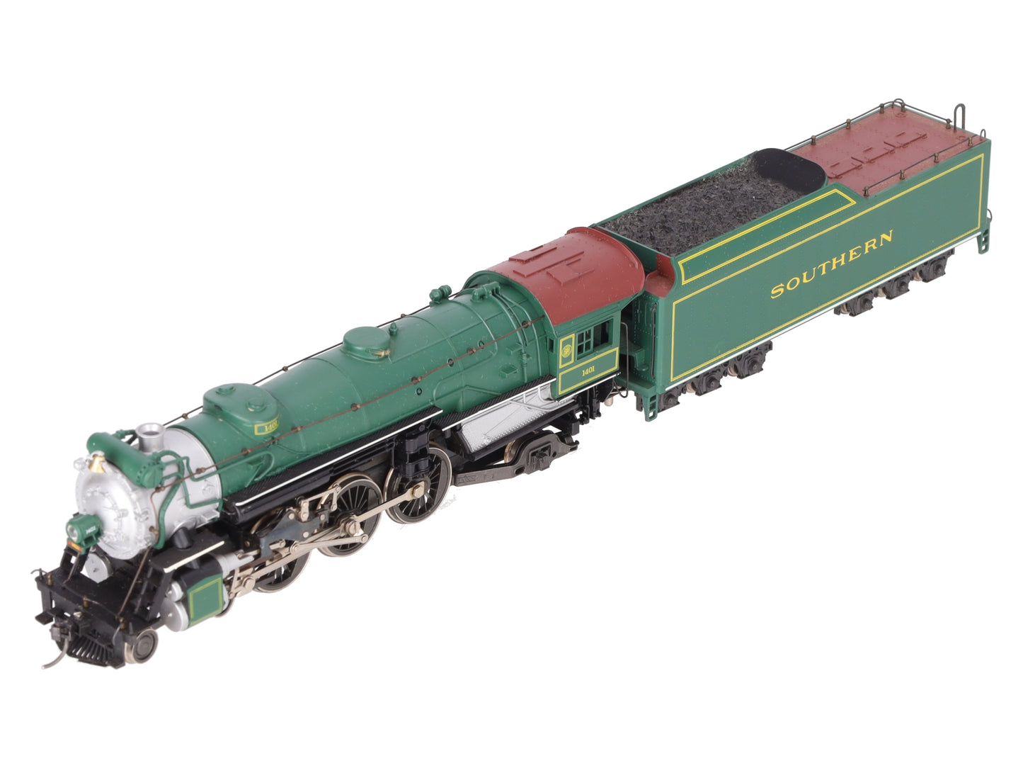 AHM 5087-12 HO Scale Southern 4-6-2 Steam Locomotive & Tender #1401 EX/Box