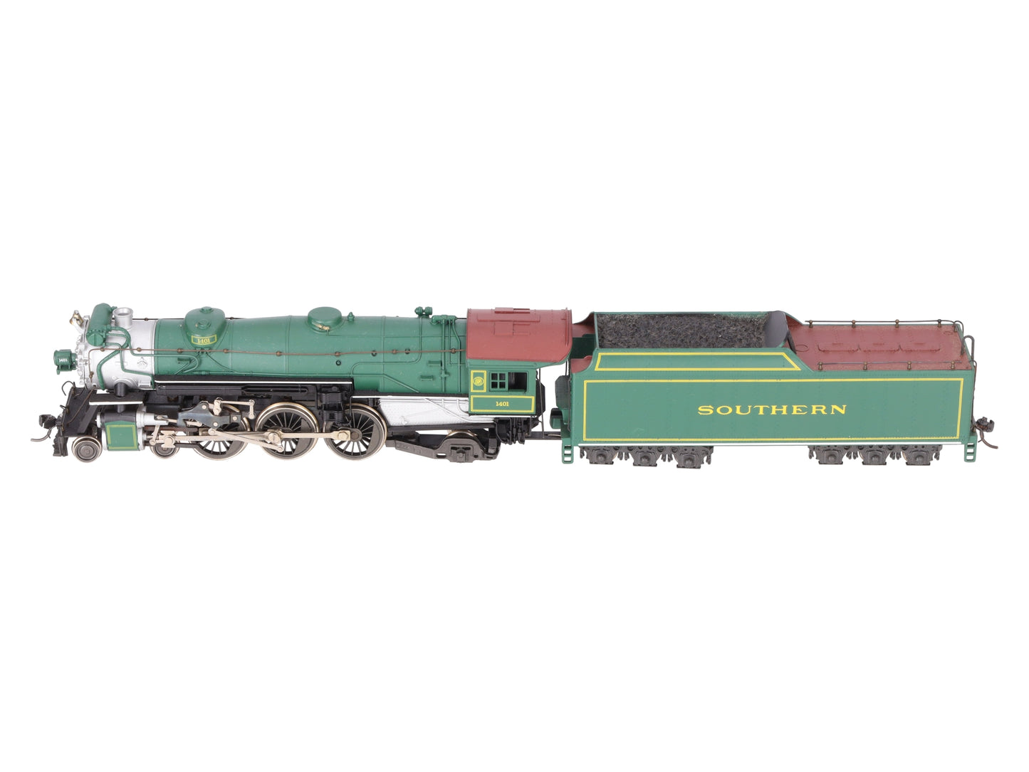 AHM 5087-12 HO Scale Southern 4-6-2 Steam Locomotive & Tender #1401 EX/Box
