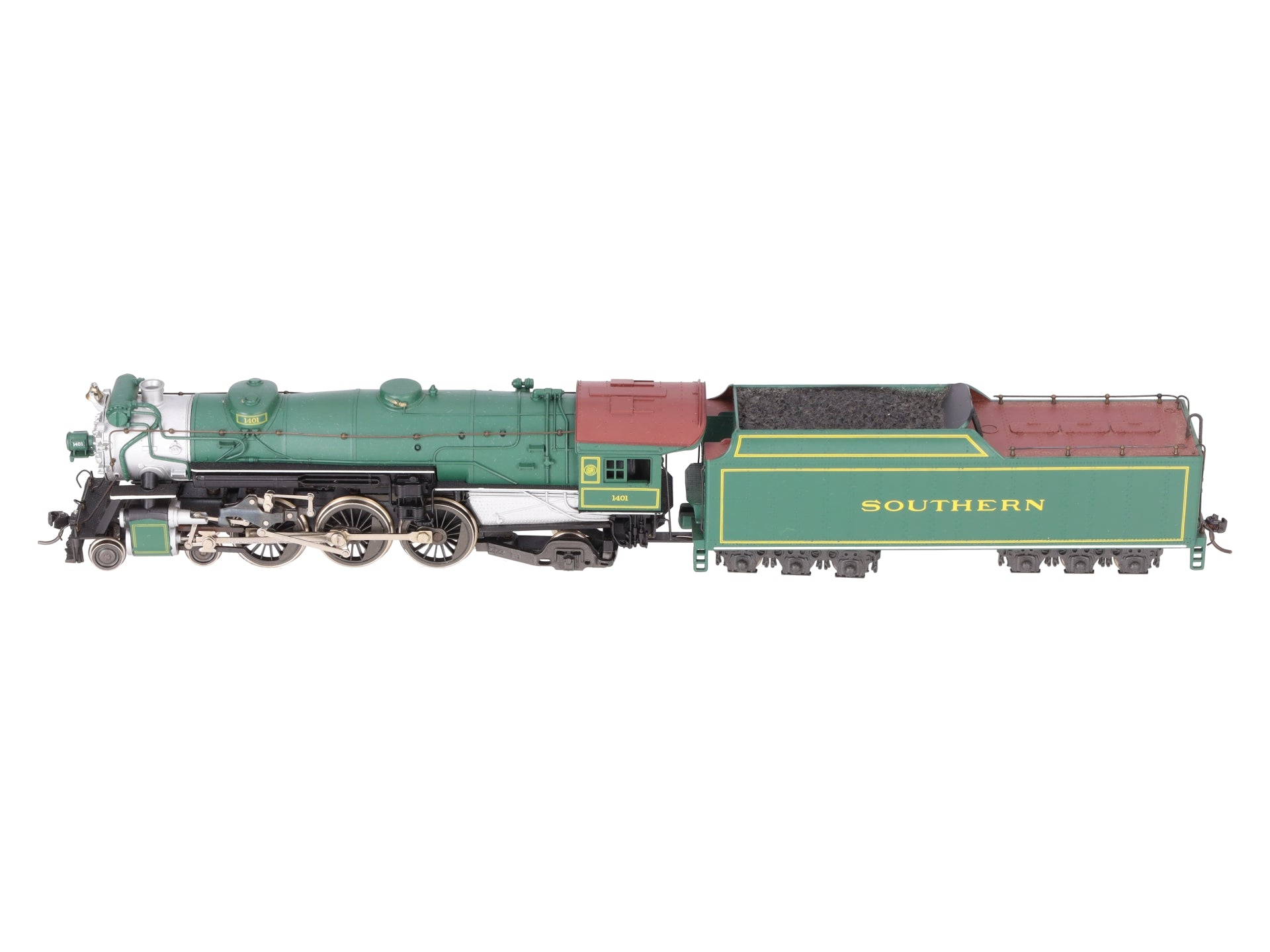 AHM 5087-12 HO Scale Southern 4-6-2 Steam Locomotive & Tender #1401 EX/Box