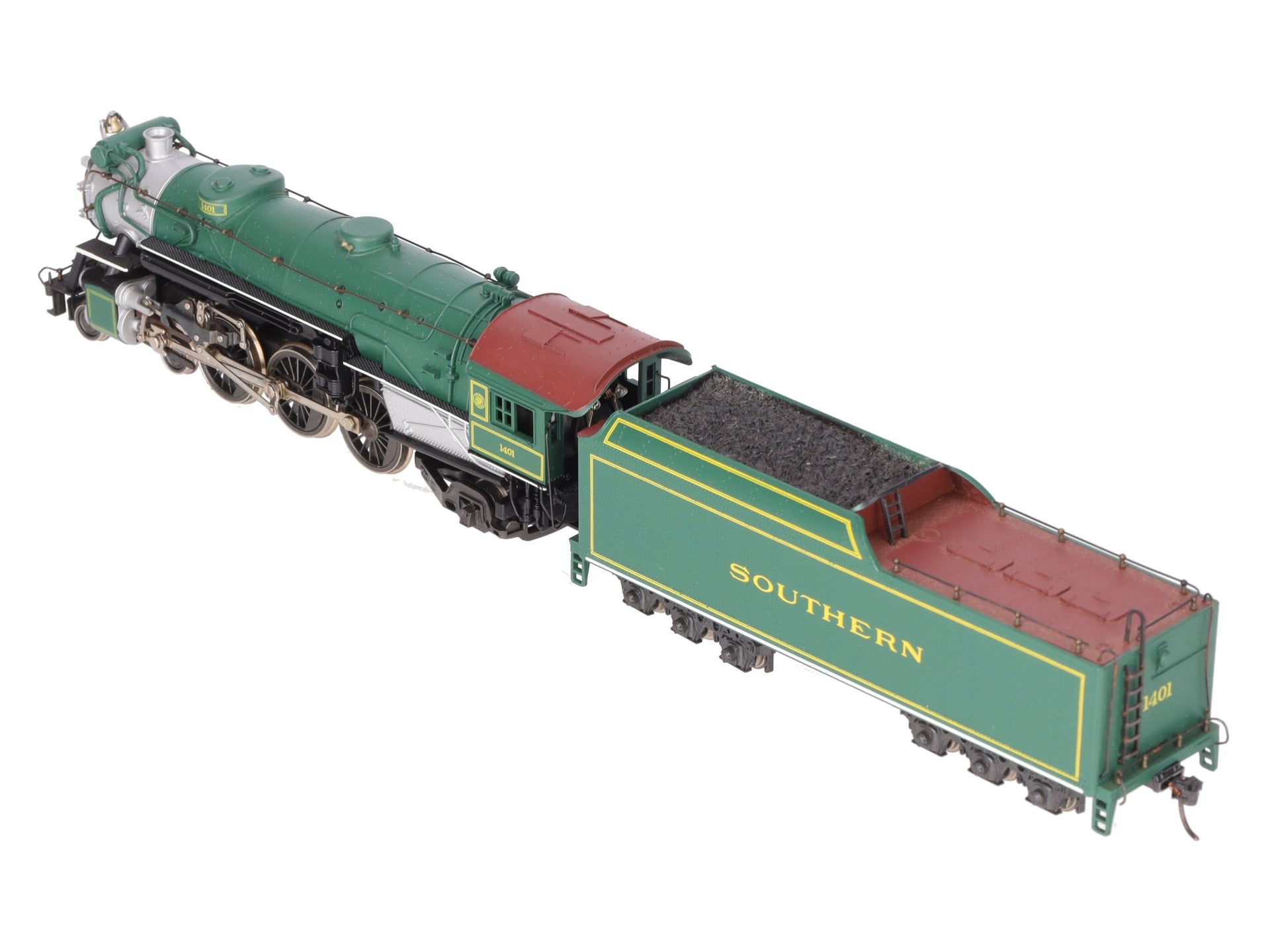 AHM 5087-12 HO Scale Southern 4-6-2 Steam Locomotive & Tender #1401 EX/Box