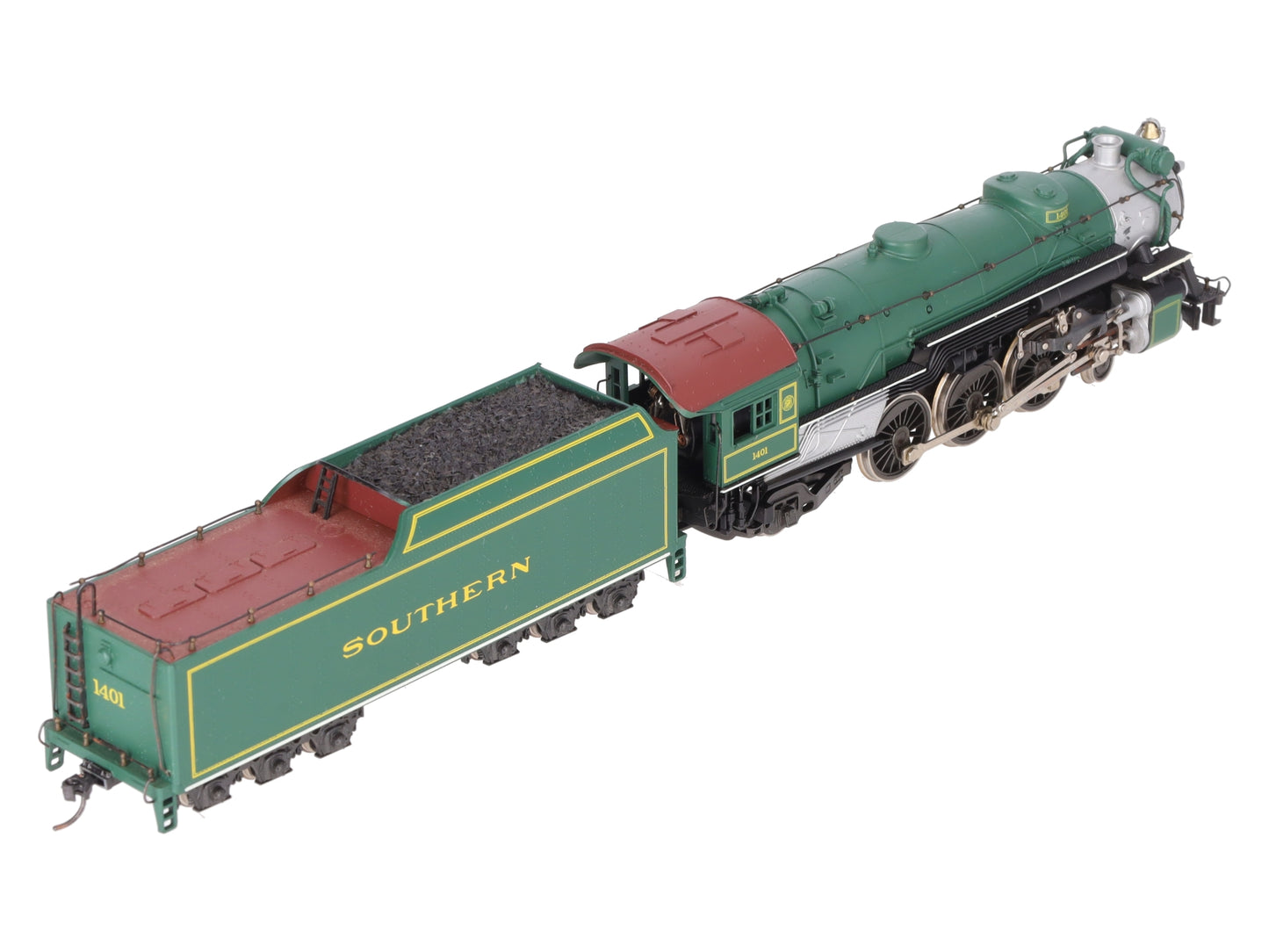 AHM 5087-12 HO Scale Southern 4-6-2 Steam Locomotive & Tender #1401 EX/Box