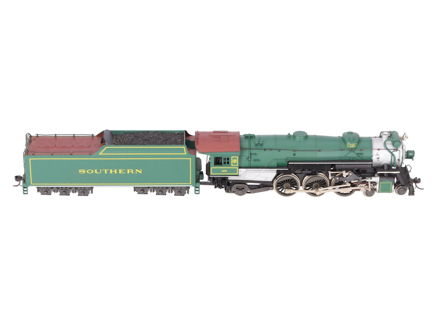AHM 5087-12 HO Scale Southern 4-6-2 Steam Locomotive & Tender #1401 EX/Box