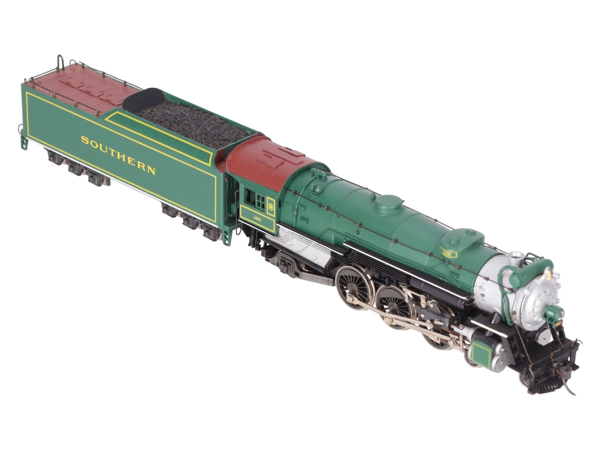 AHM 5087-12 HO Scale Southern 4-6-2 Steam Locomotive & Tender #1401 EX/Box