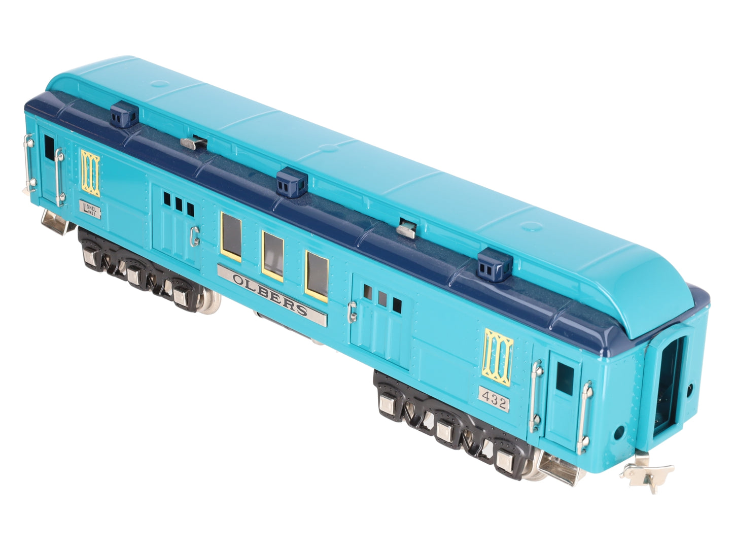 MTH 11-40041 Std. Gauge Two Tone Blue Comet "Olbers" Baggage Car EX