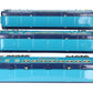 MTH 11-40040 Std.Gauge Two Tone Blue Comet Nickel Trim Passenger Set (Set of 3) EX